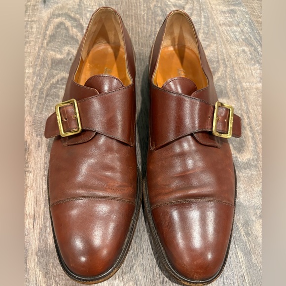 Salvatore Ferragamo Other - Salvatore Ferragamo Cognac Monk Strap